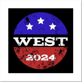 Cornel West 2024 American flag Posters and Art